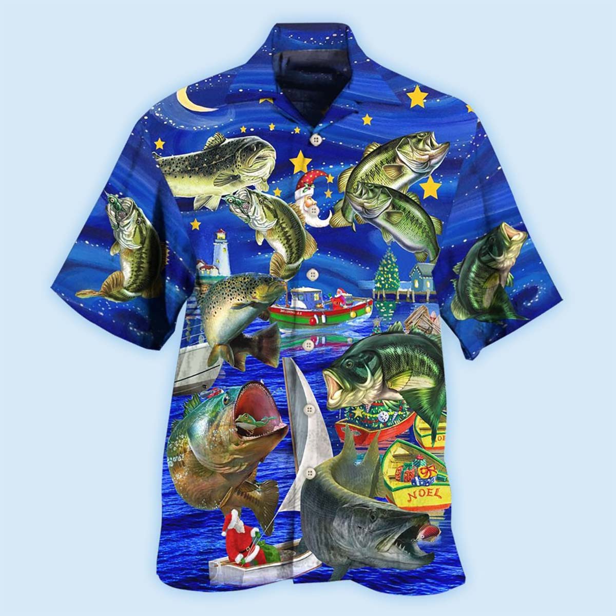 Fishing More Worry Less Beautiful Night - Hawaiian Shirt