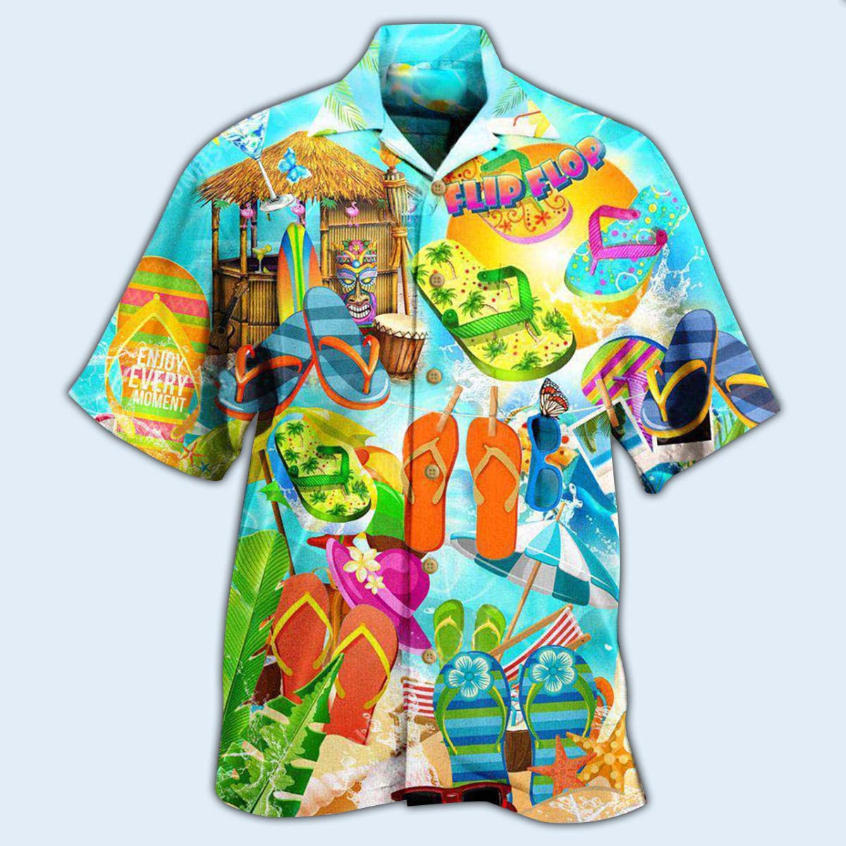 Flip-flops Are My Favorite Summer Shoes Hot Summer - Hawaiian Shirt