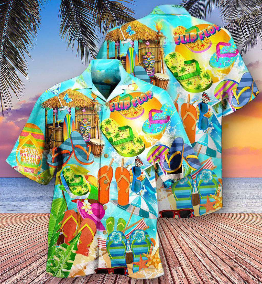 Flip-flops Are My Favorite Summer Shoes Hot Summer - Hawaiian Shirt