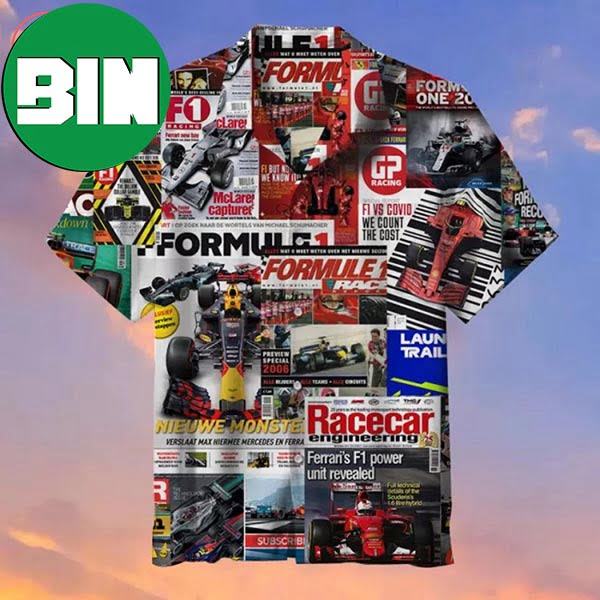 Formula 1 Pattern F1 Summer Hawaiian Shirt