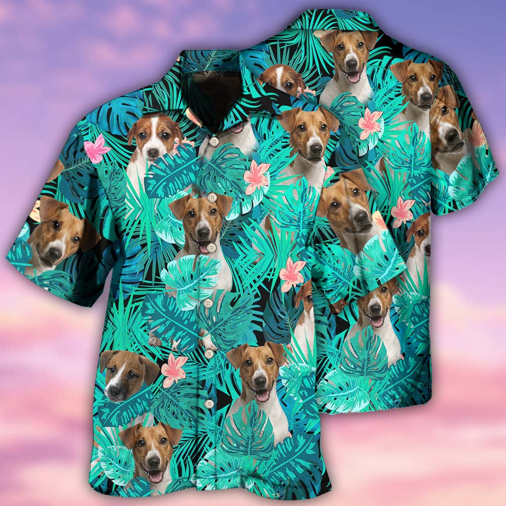 Russell Terrier Dog Summer Green Tropical - Hawaiian Shirt