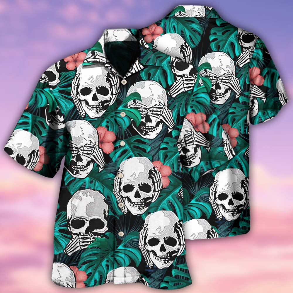 Skull Love Beautiful Life - Hawaiian Shirt