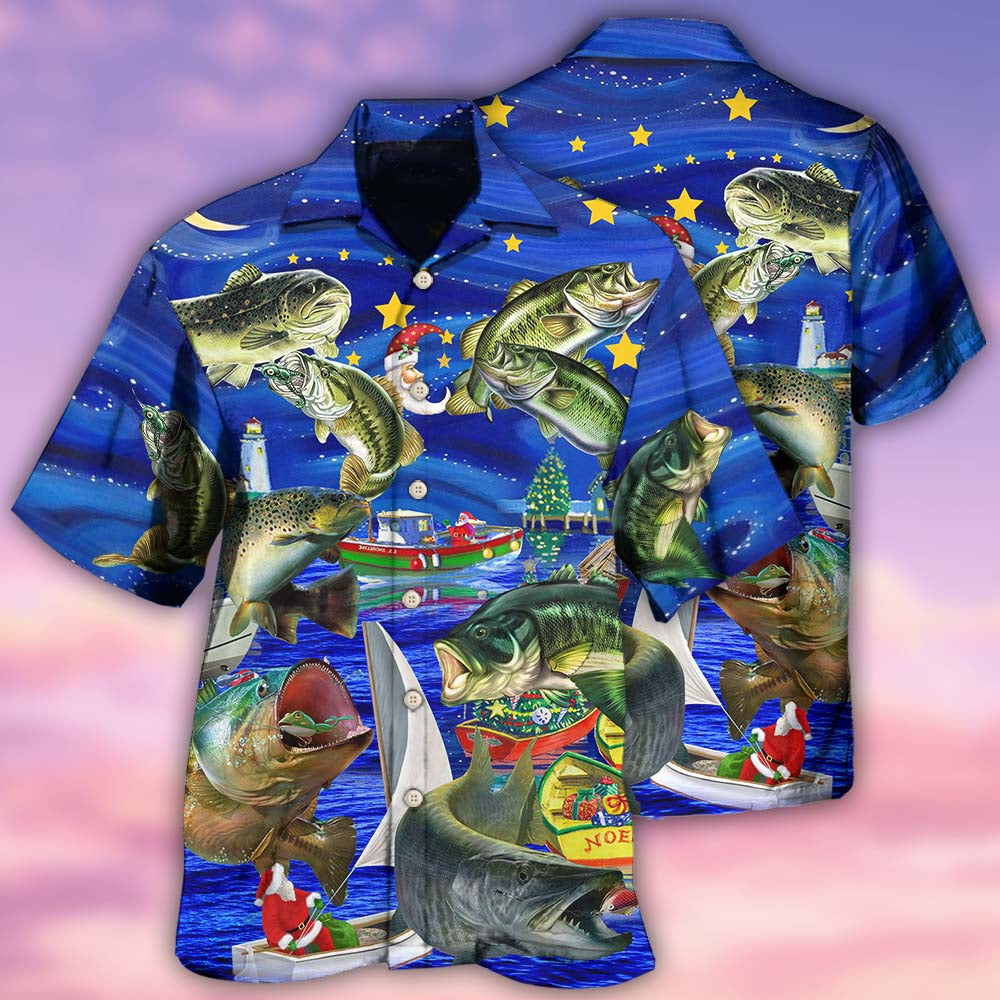 Fishing More Worry Less Beautiful Night - Hawaiian Shirt