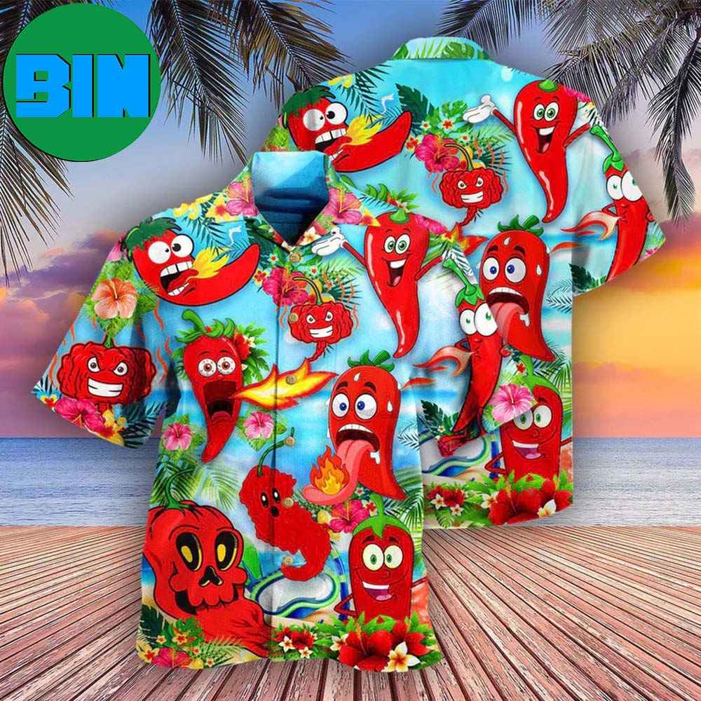 Fruit Chili Funny Chili Peppers Summer Hawaiian Shirt