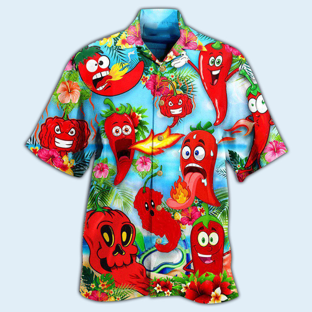 Fruit Chili Funny Chili Peppers - Hawaiian Shirt