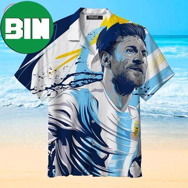 GOAT Messi Soccer King Summer Hawaiian Shirt