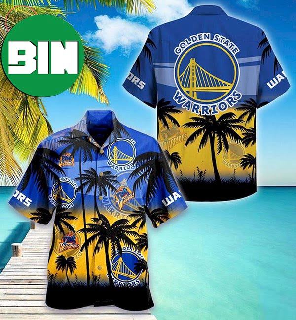 Golden State Warrior Champions Sunset Beach Summer Hawaiian Shirt