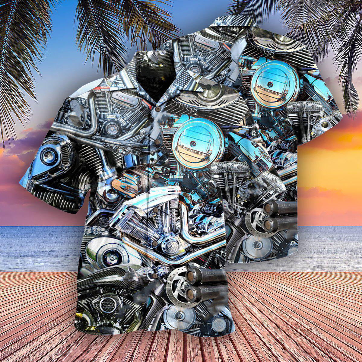Motorcycle Gone Riding Be Back - Hawaiian Shirt