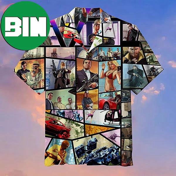 Grand Theft Auto Summer Hawaiian Shirt