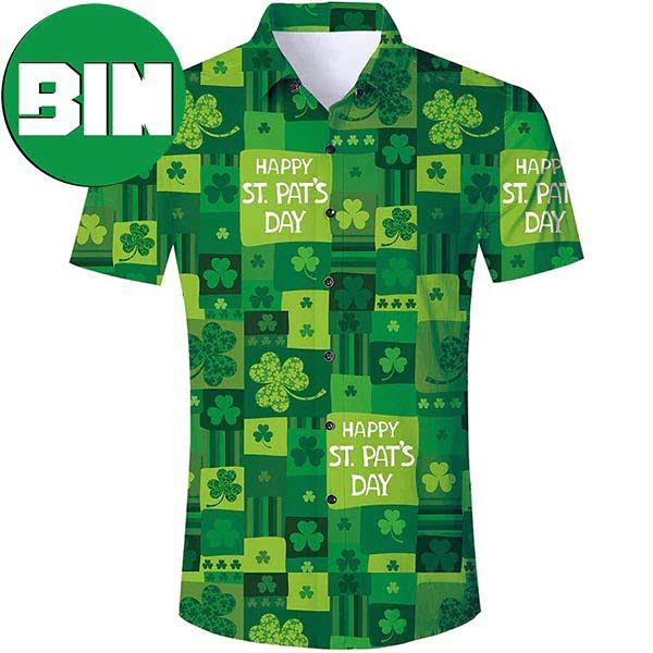 Green St Patrick's Day Funny Summer Hawaiian Shirt