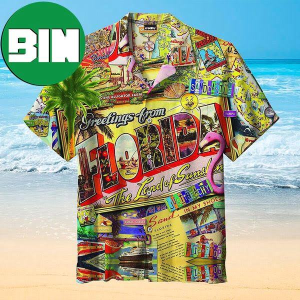 Greetings From Florida Summer Hawaiian Shirt