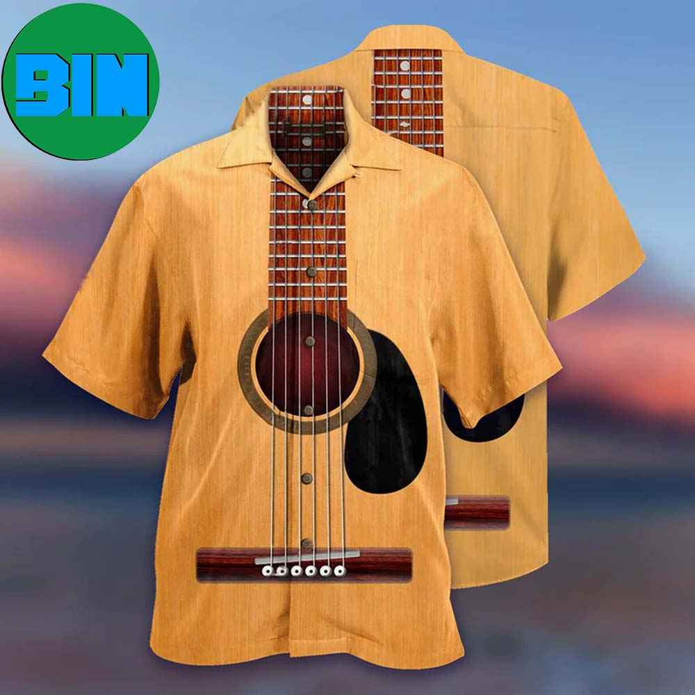 Guitar Amazing Music Basic Guitar Tropical Hawaiian Shirt
