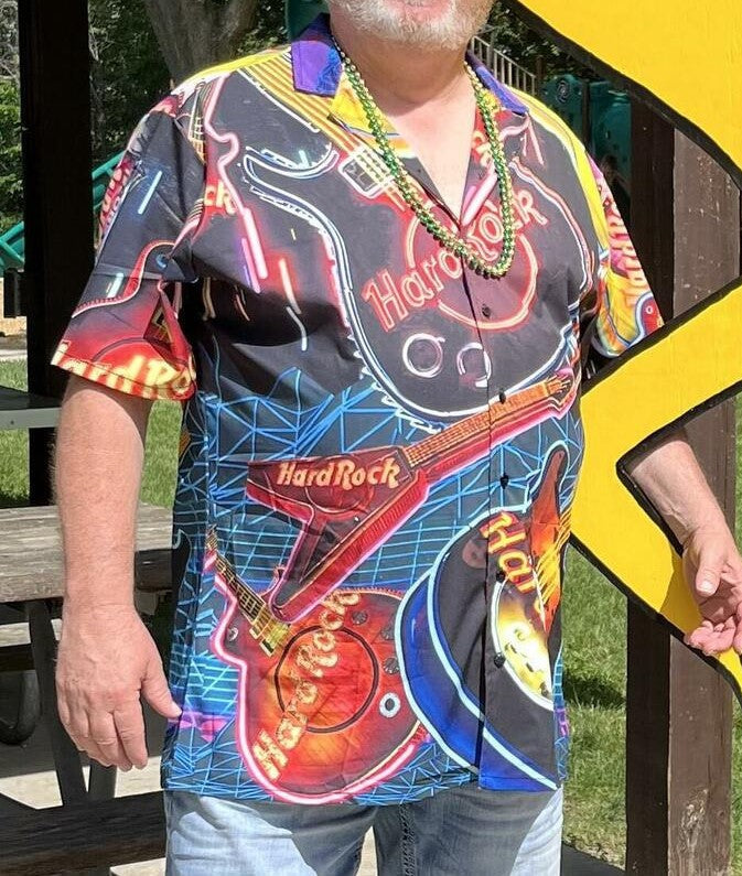 Guitar Our Hearts Have Beats - Hawaiian Shirt