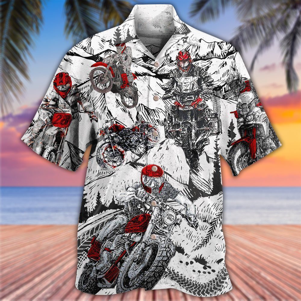 Motorcycle What Is Life I'm So Happy - Hawaiian Shirt