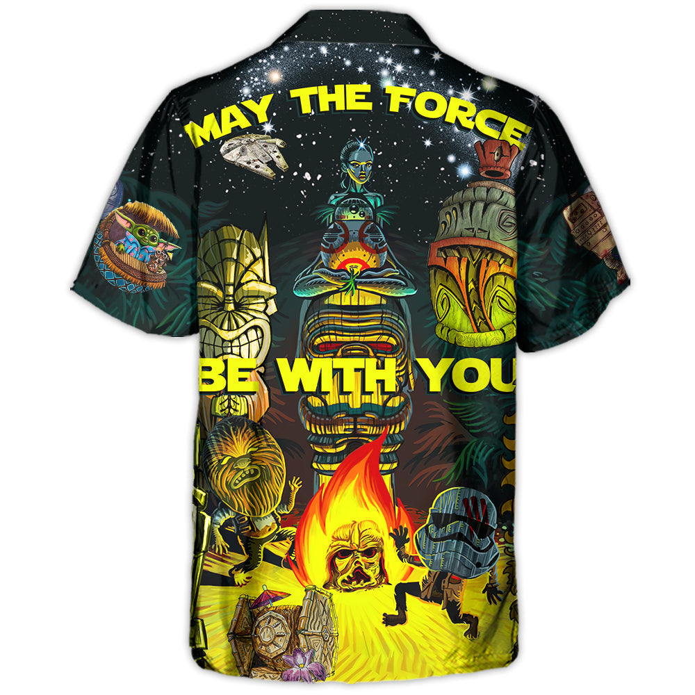 Tiki May The Force Be With You - Hawaiian Shirt - Hawaiian Print