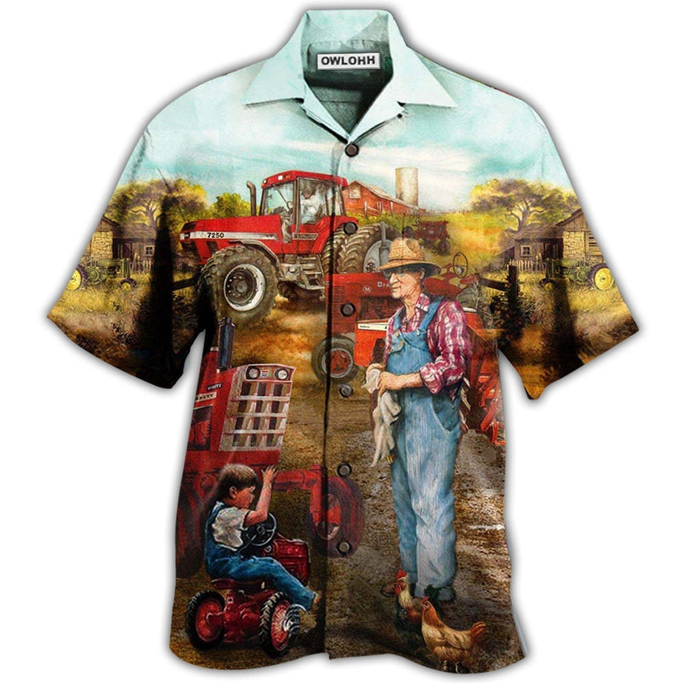 Farm Awesome Fatherhood in Farm - Hawaiian Shirt