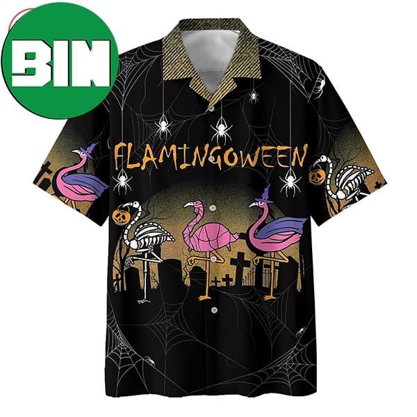Halloween Flamingo Summer Hawaiian Shirt