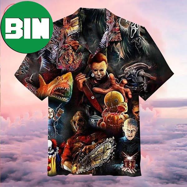 Halloween Horror Movies Summer Hawaiian Shirt