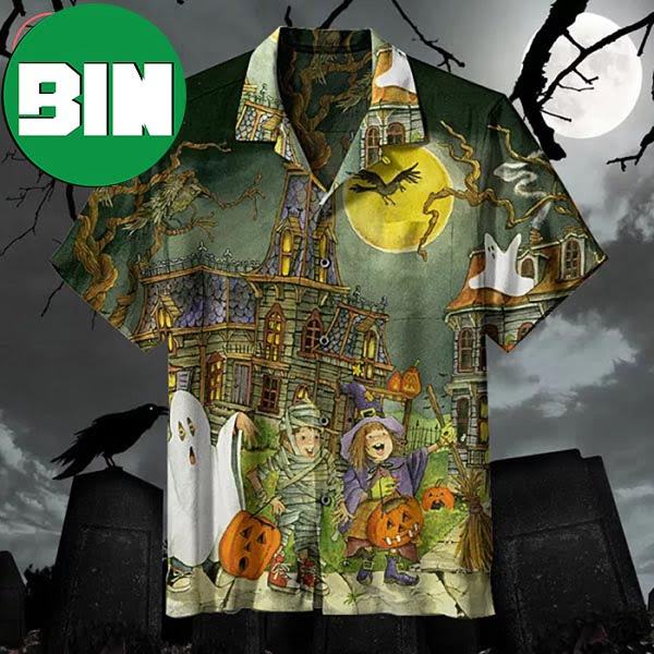Halloween Little Goblins Summer Hawaiian Shirt