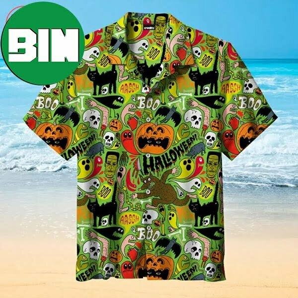 Halloween Pattern Summer Hawaiian Shirt