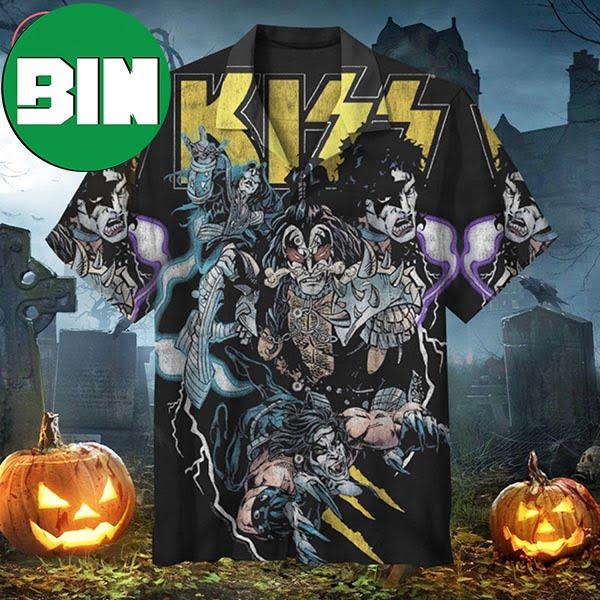Halloween Series Kiss Summer Hawaiian Shirt