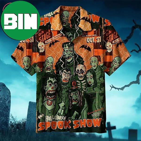 Halloween Spook Show Summer Hawaiian Shirt