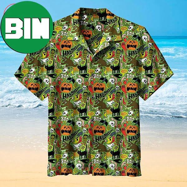 Halloween Theme Summer Hawaiian Shirt