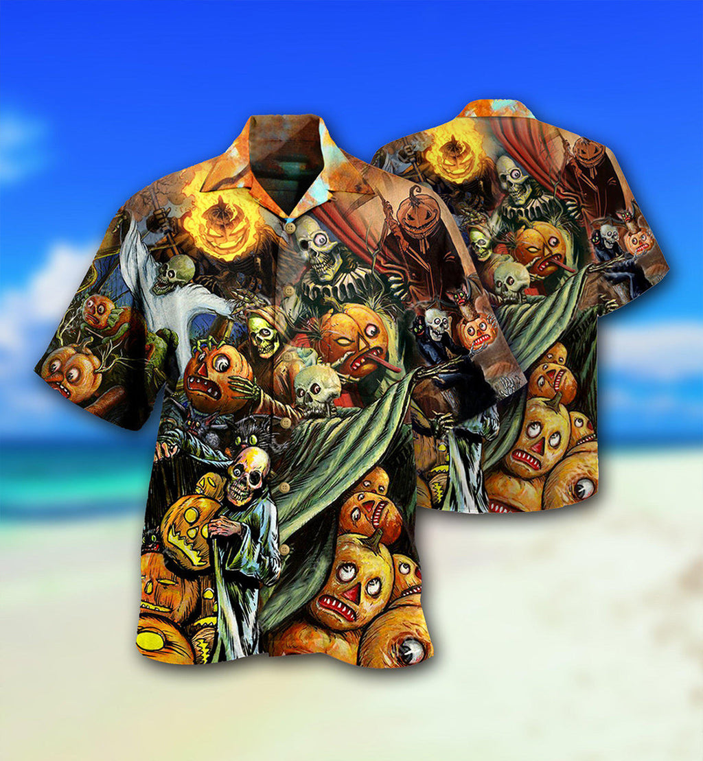 Halloween Pumpkin Scary - Hawaiian Shirt