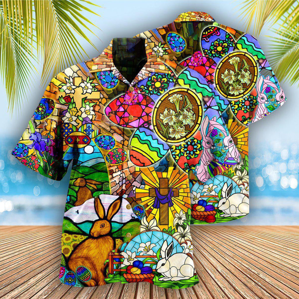 Easter Rabbit Happy - Hawaiian Shirt