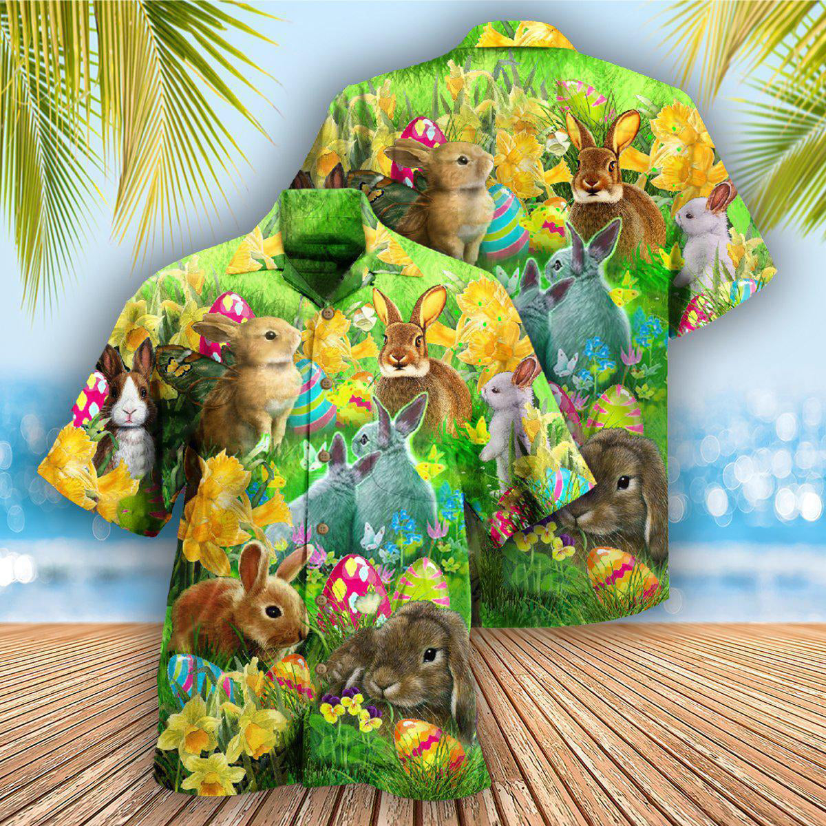 Easter Bunnie Easter Happy Bunnie - Hawaiian Shirt