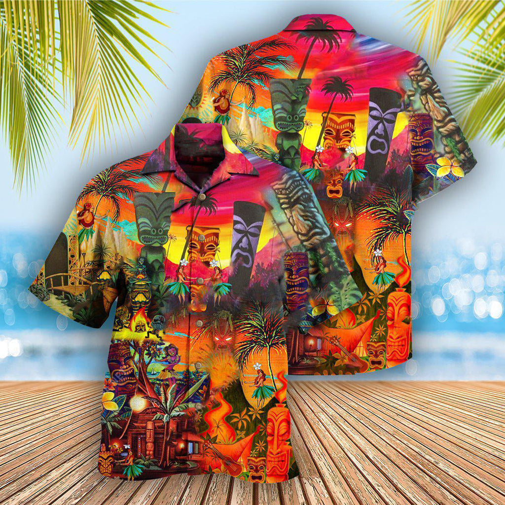 Tiki Hawaii Always Keeps Your Heart - Hawaiian Shirt