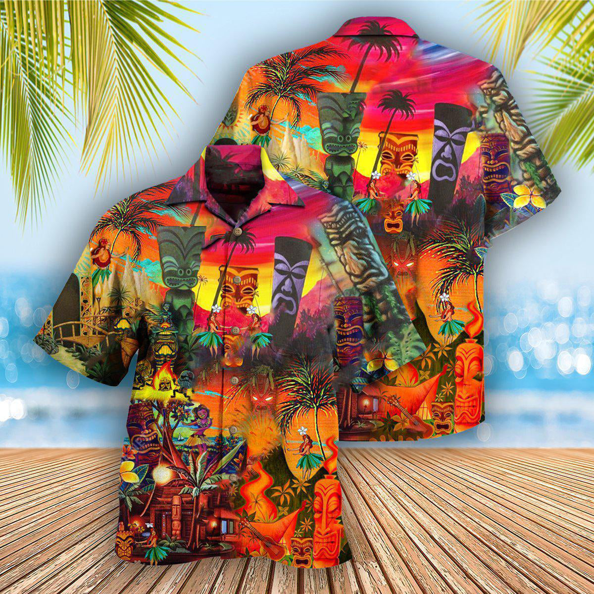 Tiki Hawaii Always Keeps Your Heart - Hawaiian Shirt