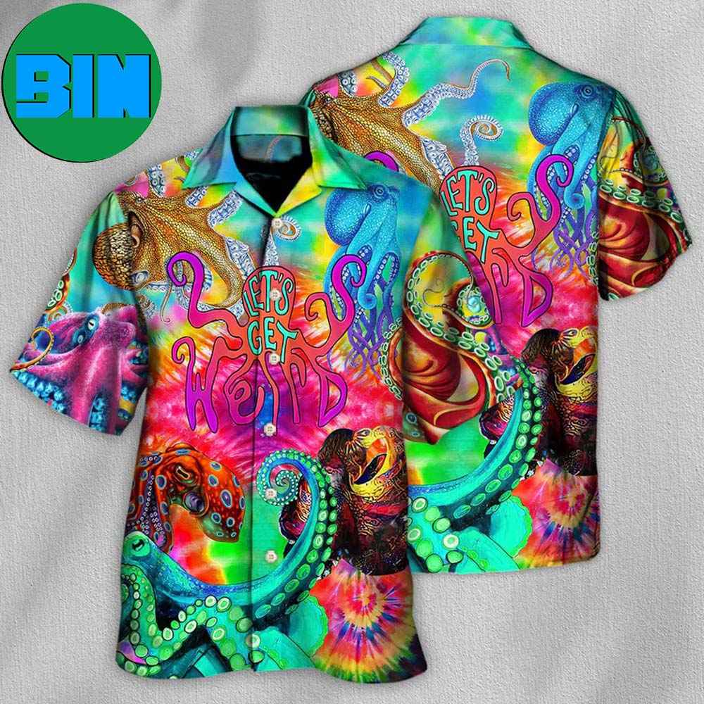 Hippie Let's Get Octopus Tropical Hawaiian Shirt