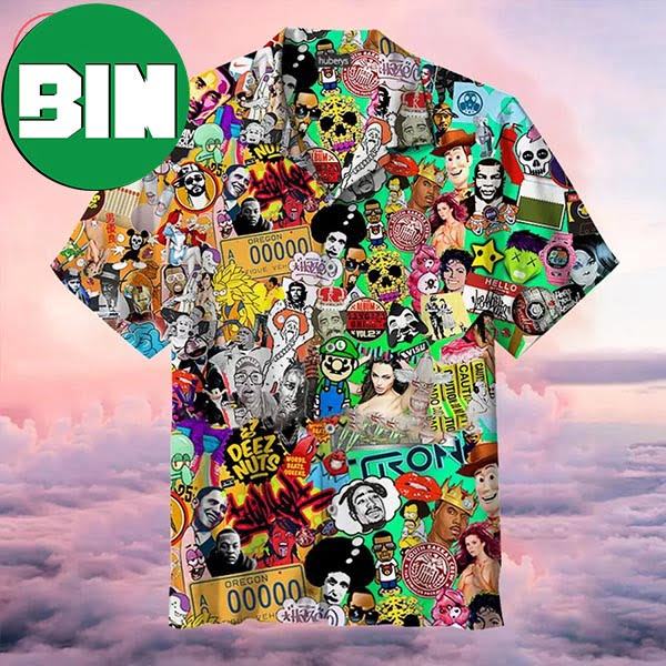 Hippie Pop Culture Art Summer Hawaiian Shirt