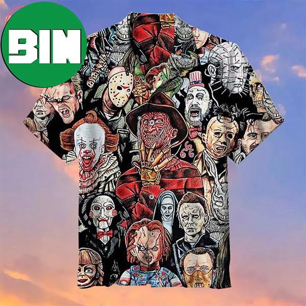 Horror Character Summer Hawaiian Shirt