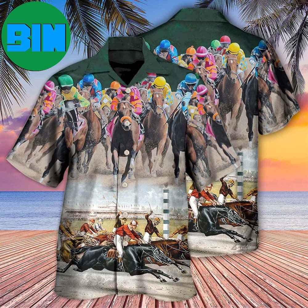 Horse Racing Great Horse Best Seat Summer Hawaiian Shirt