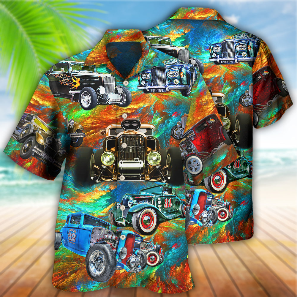 Hot Rod Car How To Ride A Hot Rod - Hawaiian Shirt