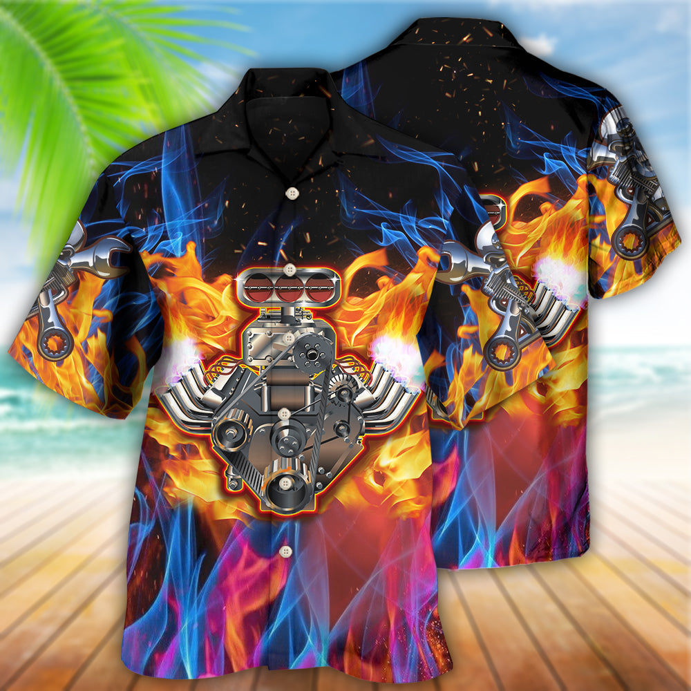 Hot Rod Fire Style - Hawaiian Shirt