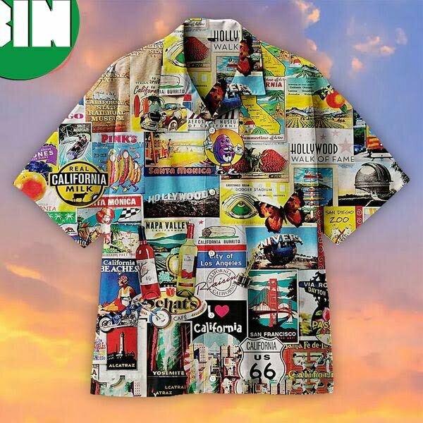 I Love California Summer Hawaiian Shirt