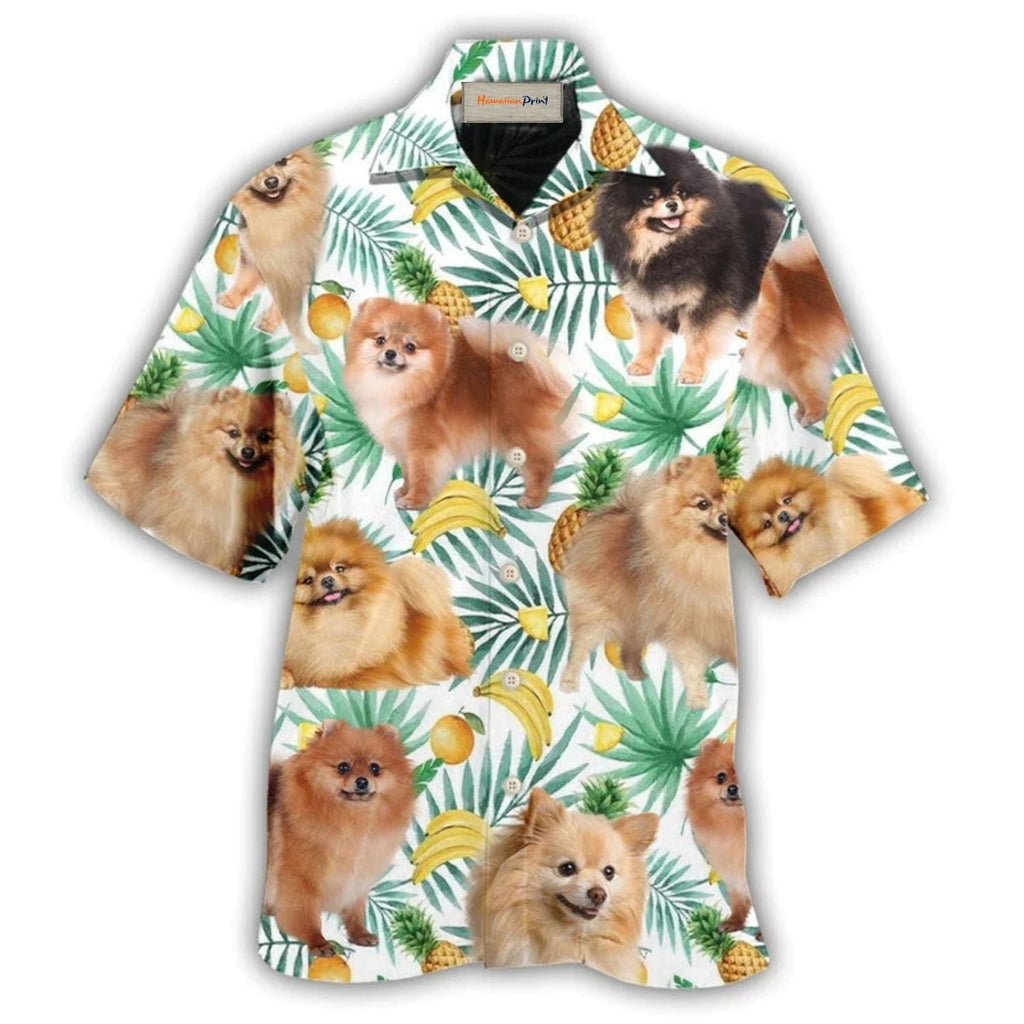 Pomeranian Dog Banana Fun Art – Hawaiian Shirt