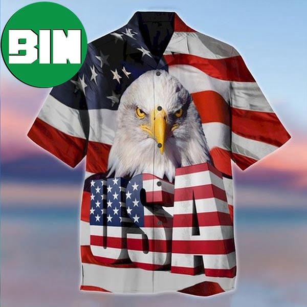 Independence Day American Eagle Summer Hawaiian Shirt