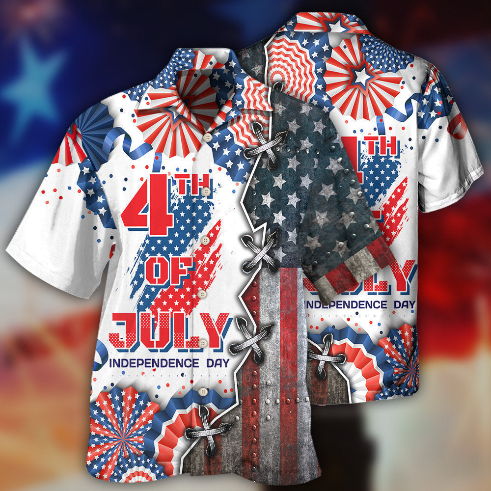 America Independence Day Happy Day - Hawaiian Shirt