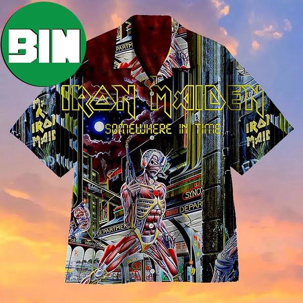 Iron Maiden Somewhere In Time Summer Hawaiian Shirt