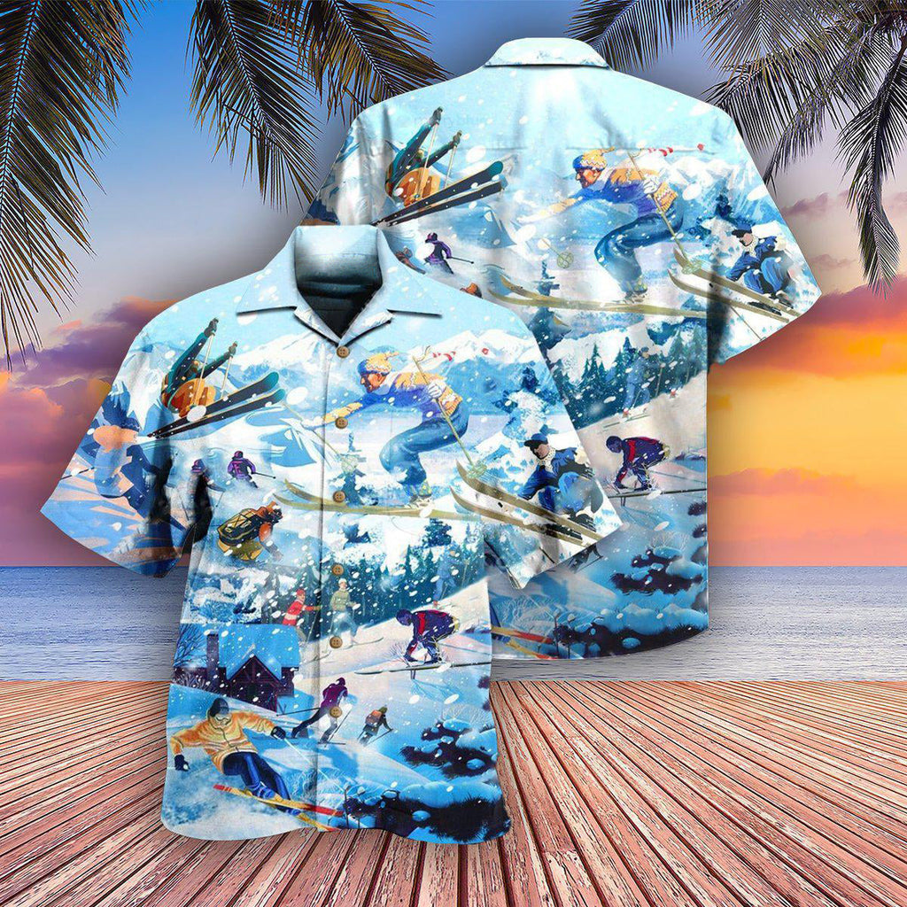 Snowboarding It's Only Cold If You're Standing Still - Hawaiian Shirt