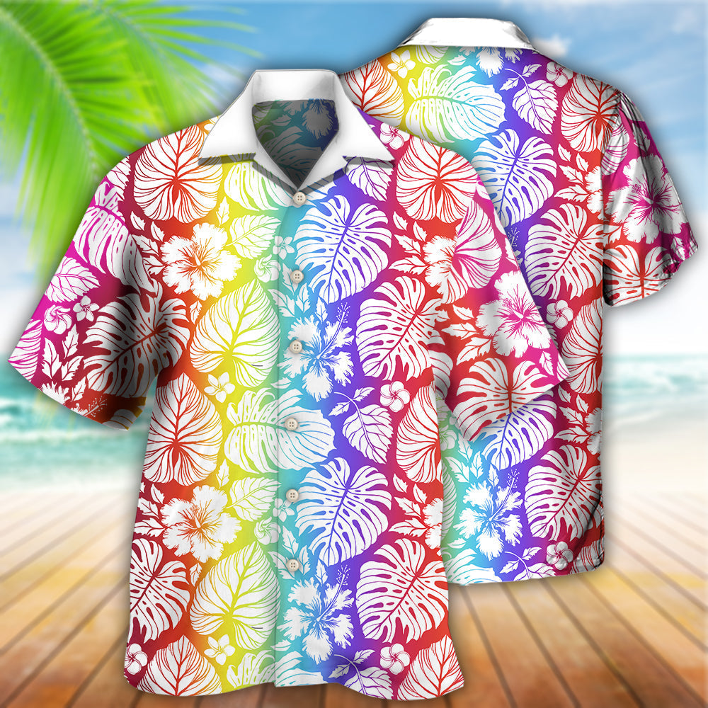 LGBT Tropical Leaf - Hawaiian Shirt