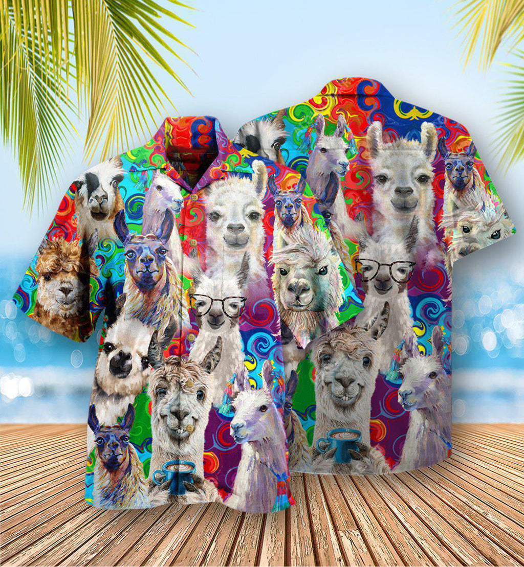 Llama Nah My Prob Llama - Hawaiian Shirt
