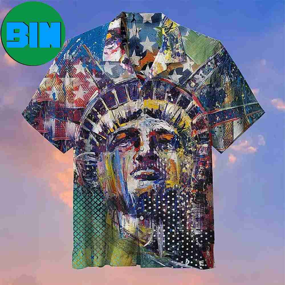 Liberty Art Painting Summer Hawaiian Shirt