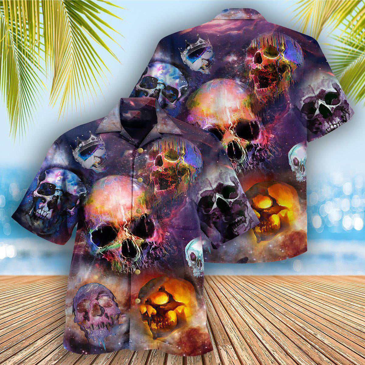 Skull Life Is Short Don't Turn Into Skull - Hawaiian Shirt