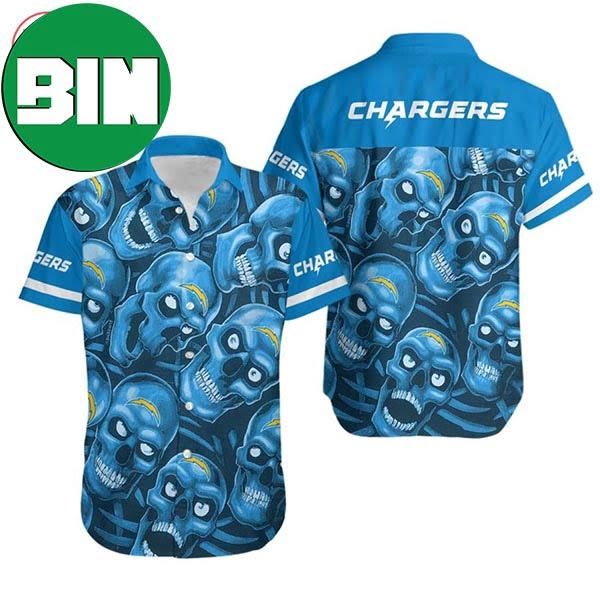 Los Angeles Chargers Dangerous Smiling Tropical Hawaiian Shirt