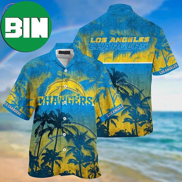 Los Angeles Chargers Palm Tree Summer Hawaiian Shirt